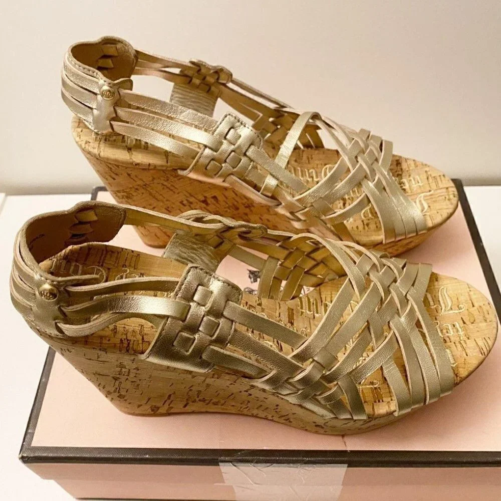 JUICY COUTURE Kody Wedges Cork Gold